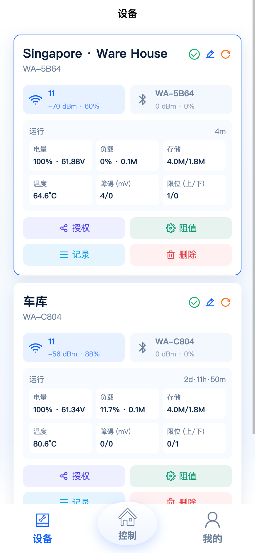 Were Cloud device management interface in Chinese